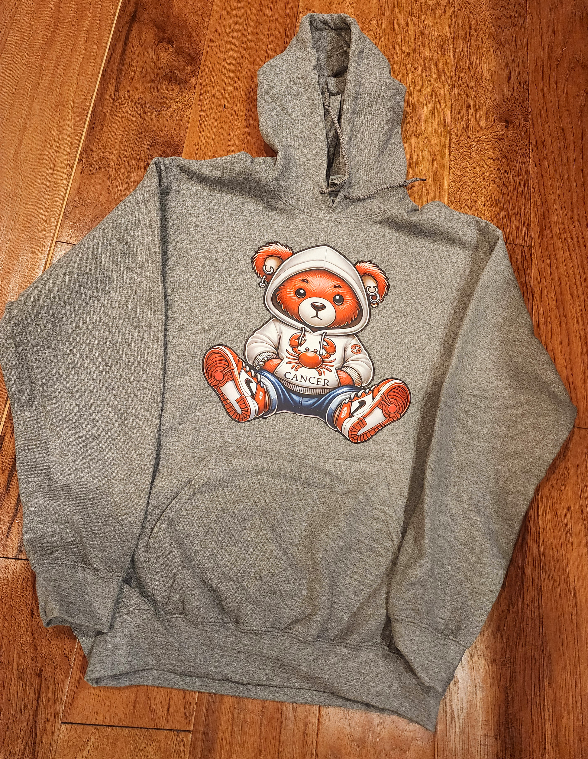 Handpainted Custom Zodiac Teddy Bear Hoodie – Lotus Collective