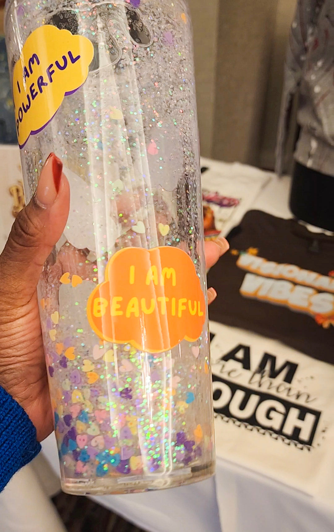 I AM Affirmation Snowglobe Tumbler